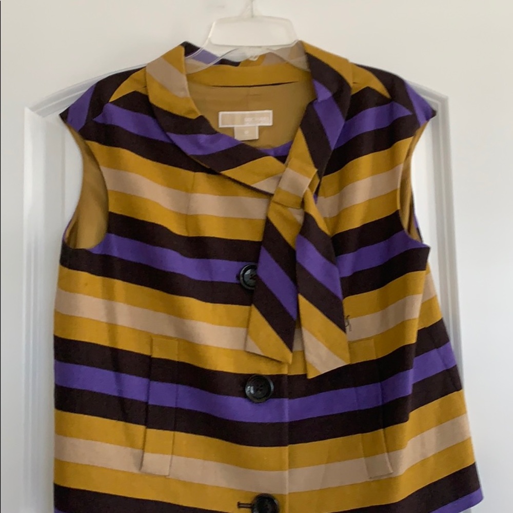 MICHAEL KORS - Multi Color Linen Top - Picture 3 of 8